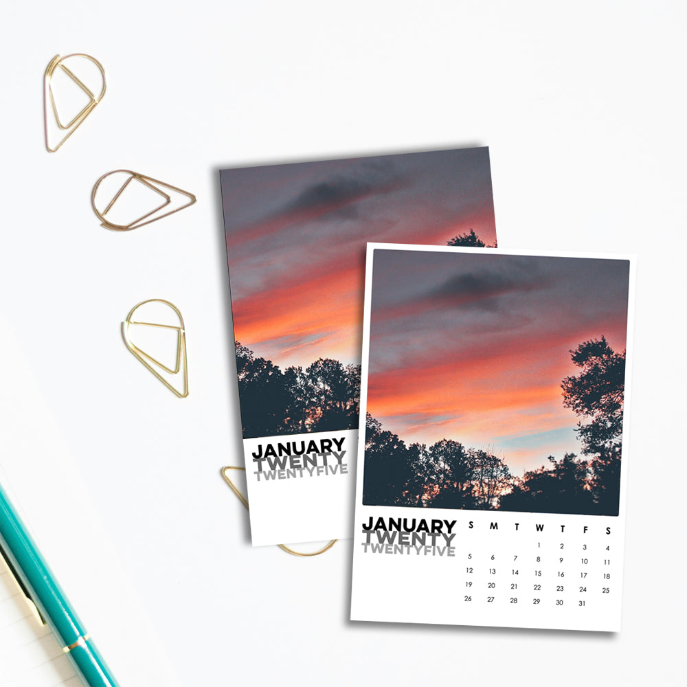 Twenty Twenty-Five 5x7 Digital Calendar Template
